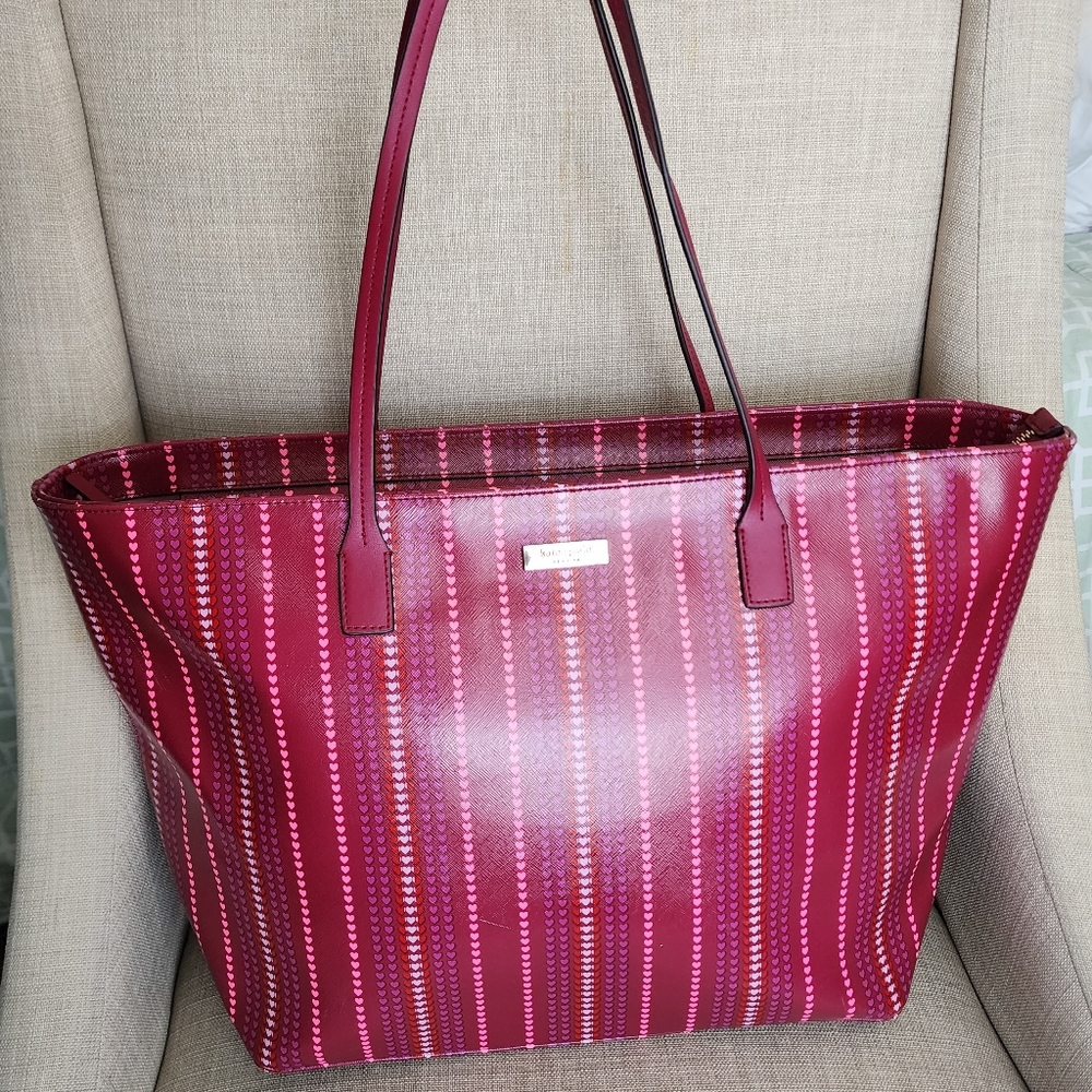 Kate Spade Pink Hearts Shoulder Bag
